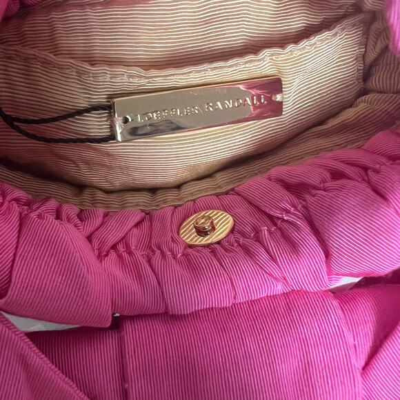 Loeffler Randall Sierra Pink Bow Mini Handbag Purse - Picture 10 of 11